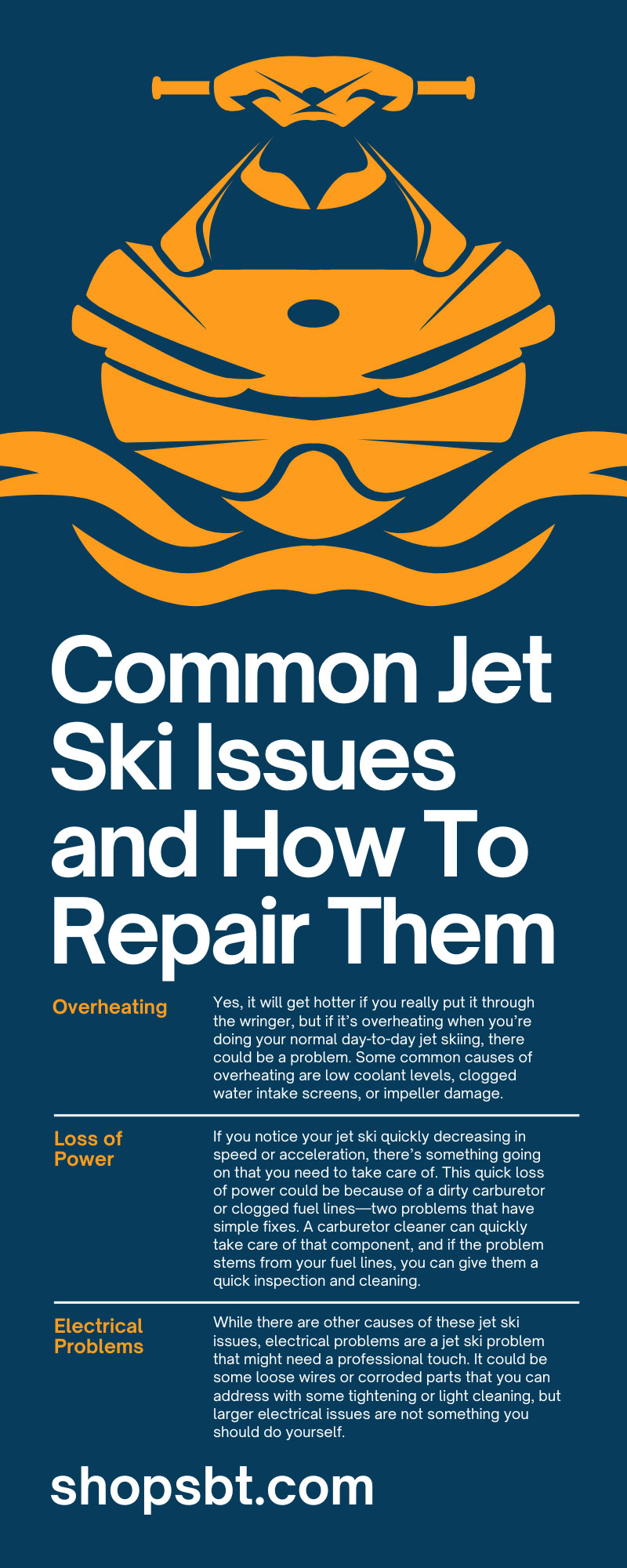 Common Jet Ski Issues and How To Repair Them