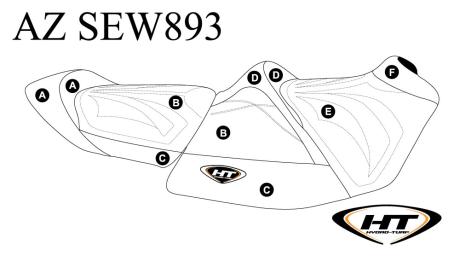 Seat Cover for Sea-Doo RXT 230, RXT-X 300 & Wake Pro 230 (18)